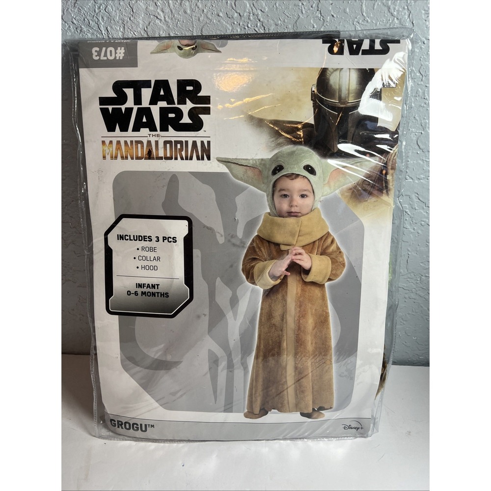 Star Wars Grogu The Mandalorian‎ Baby Boy Infant Costume Size 0-6 Months